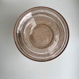 Vase en verre bullé de biot rose années 60-70