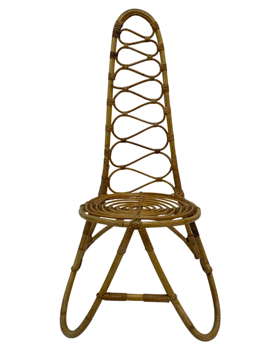 Vintage Rohe Noordwolde rattan chair