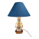 Hand-painted faience lamp – Desvres / Rouen style – artisan piece