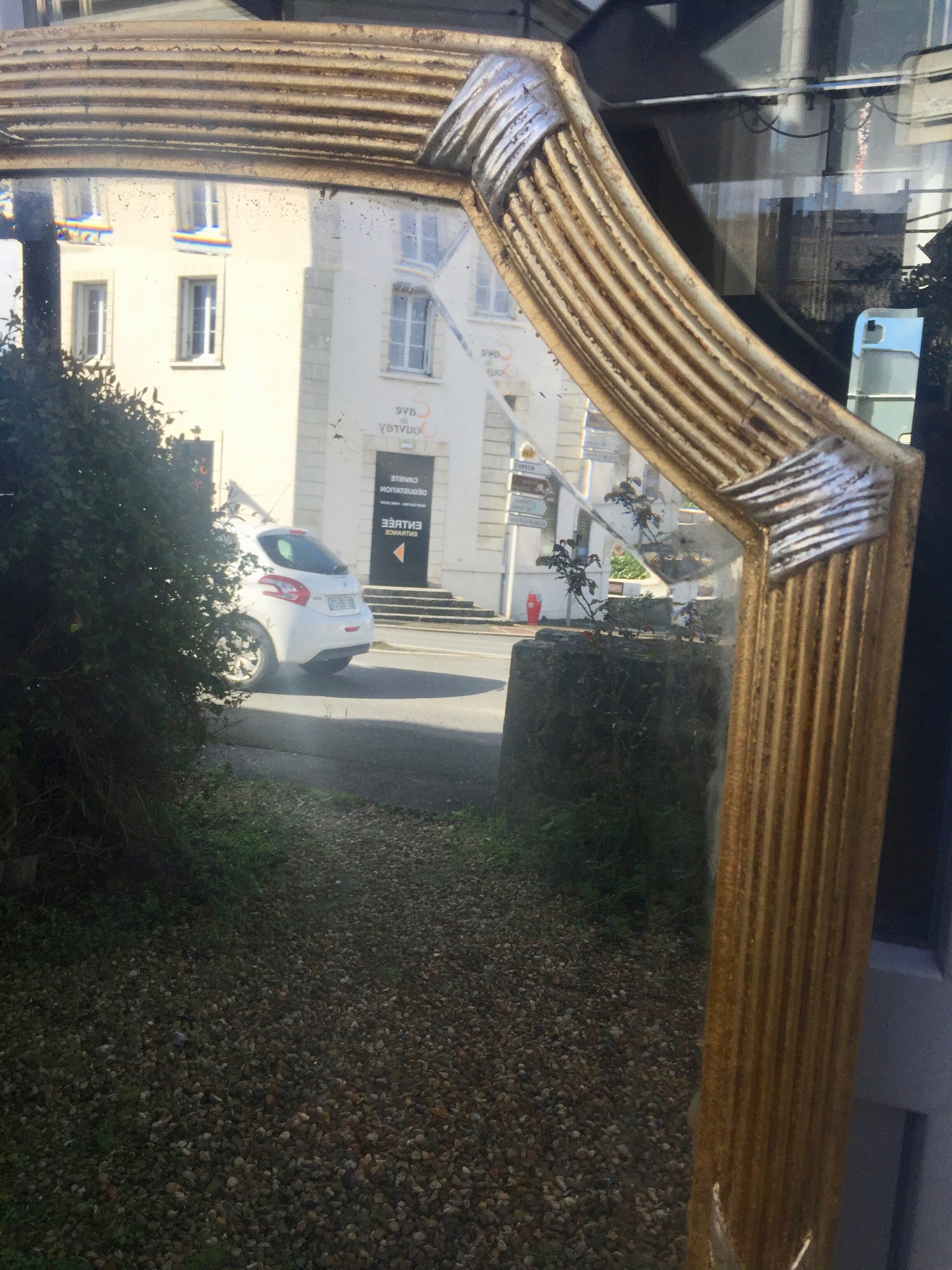 Gold and silver, mirrored early twentieth, 123 x 82 cm