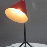 Tripod bedside lamp red Sputnik