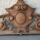 old wooden pediment