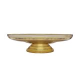 Mid-century yellow bowl on foot