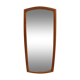 Rounded mirror teak 1950 - 79x35cm
