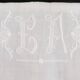 Old Linen Sheet 210 x 290 Day Scale Embroidery Monogram LA