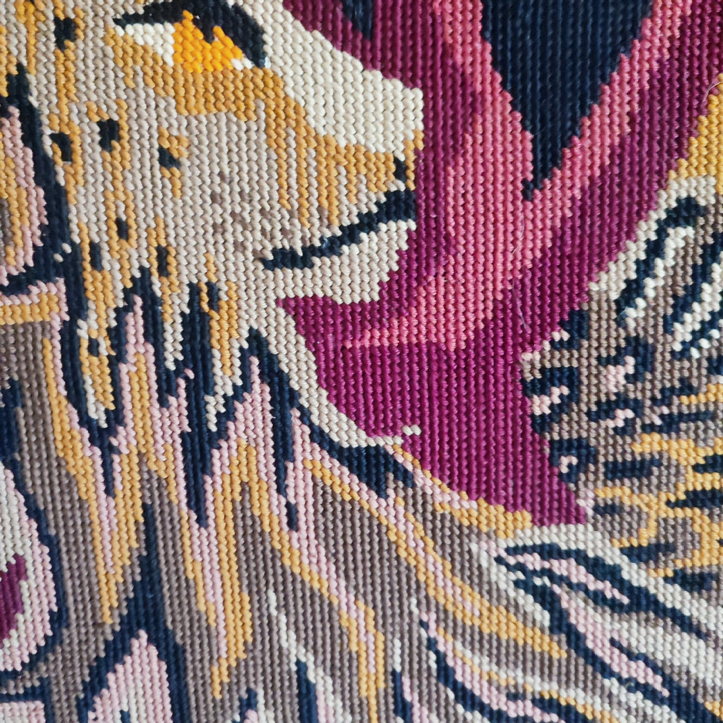 Tapisserie en coton lion ailé