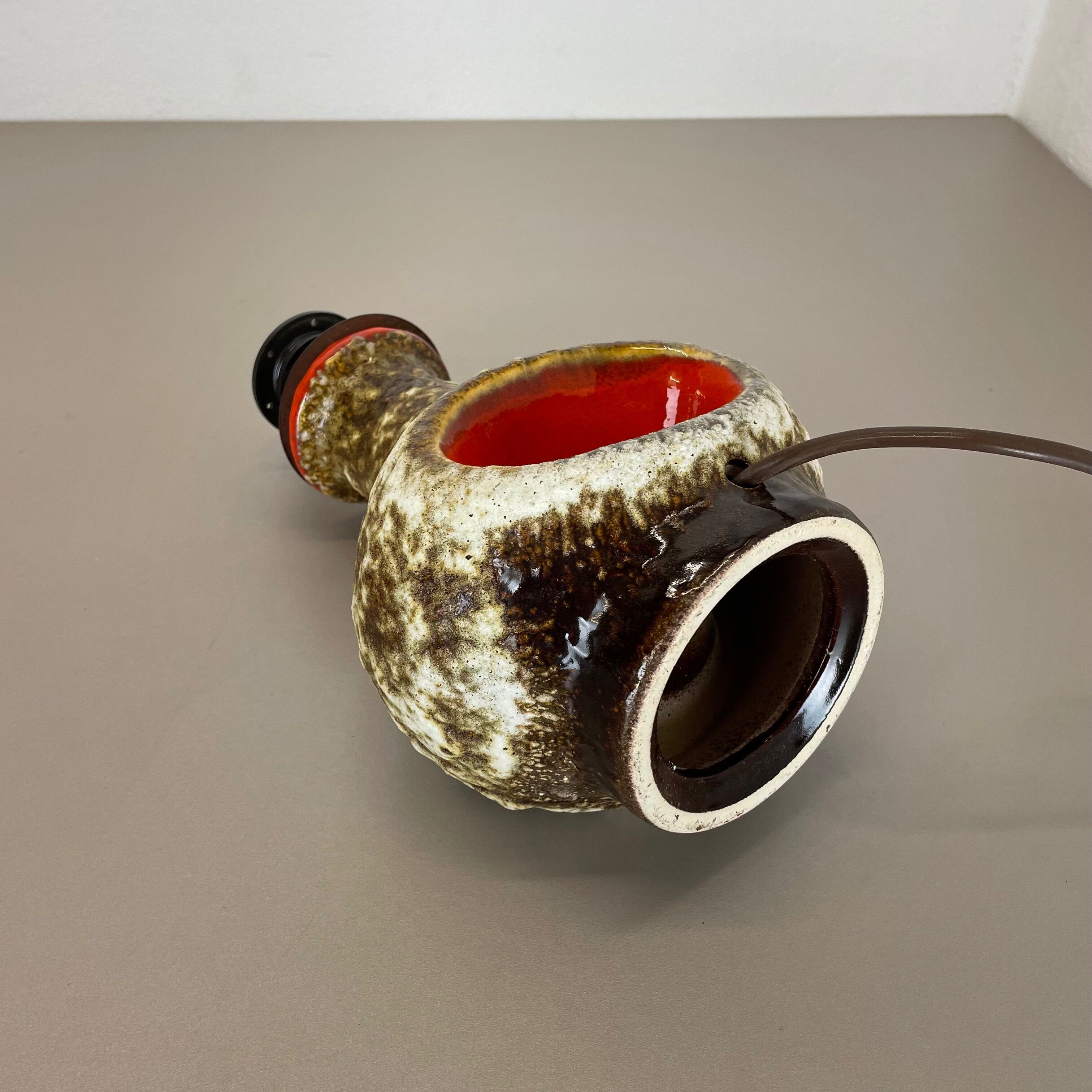 Rare Fat Lava Ceramic Pottery Table Light by Dümler and Breiden, Germany, 1970s