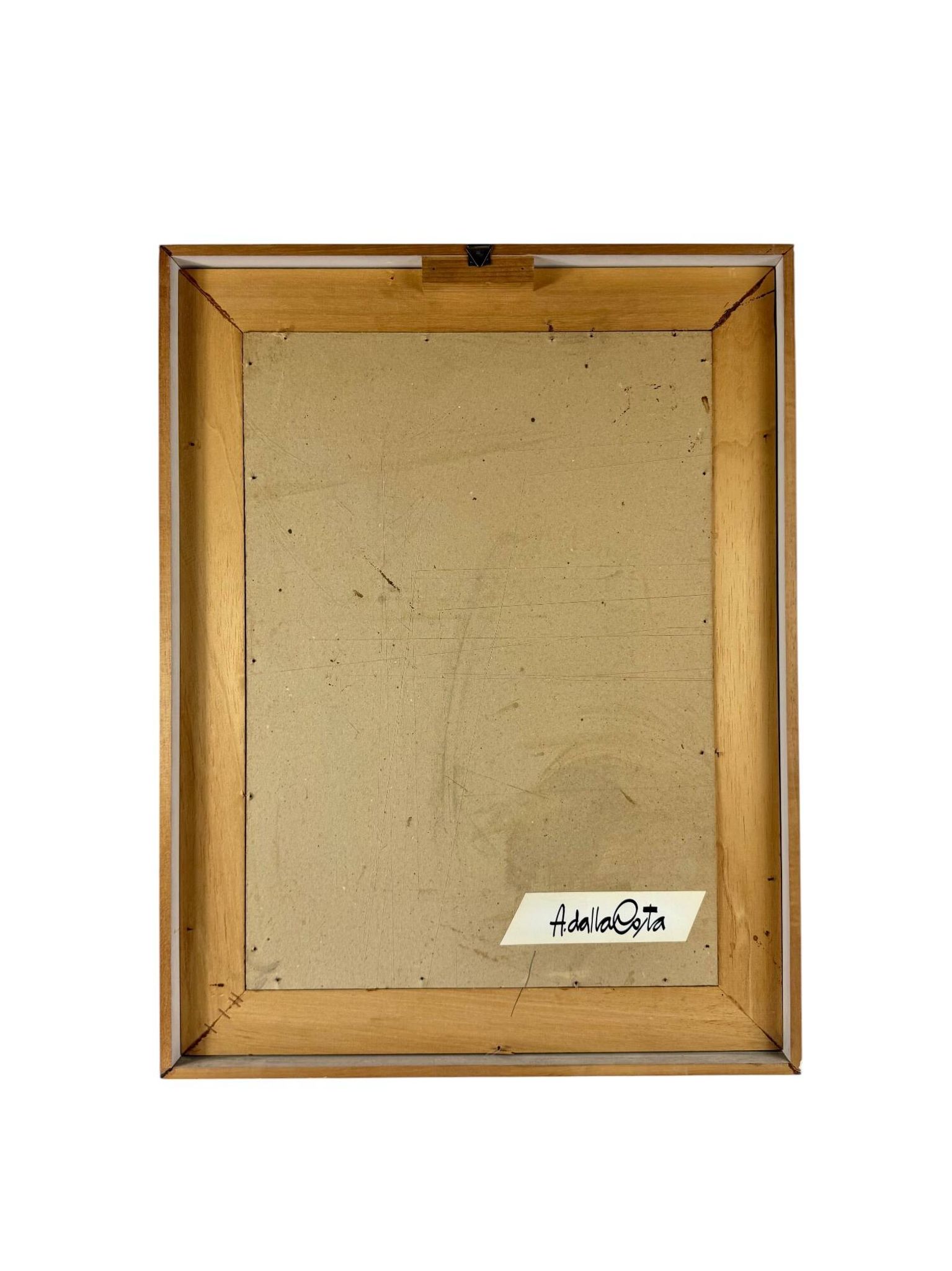 Amleto Dalla Costa, original serigraph framed, Milan Italy 1980s