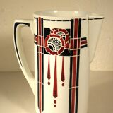 Saint amand art deco pitcher