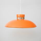 Scandinavian Pendant lamp in orange plastic, 1960s