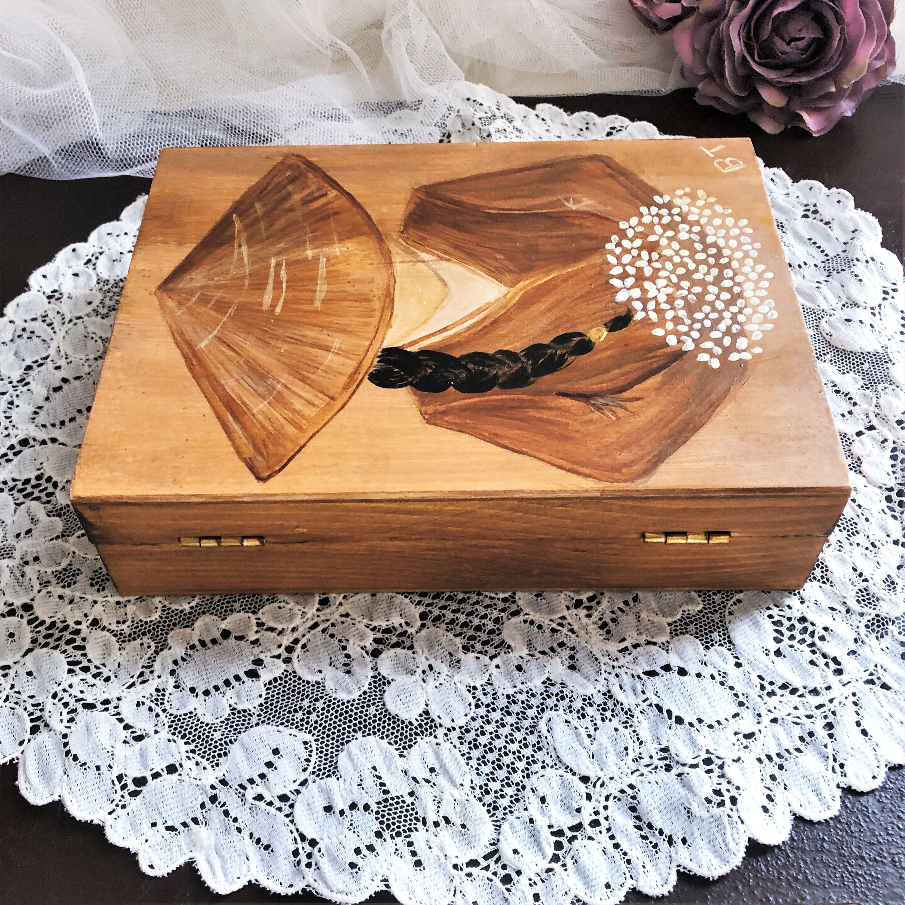 Wooden box for card games