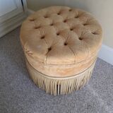 Pouf en velours