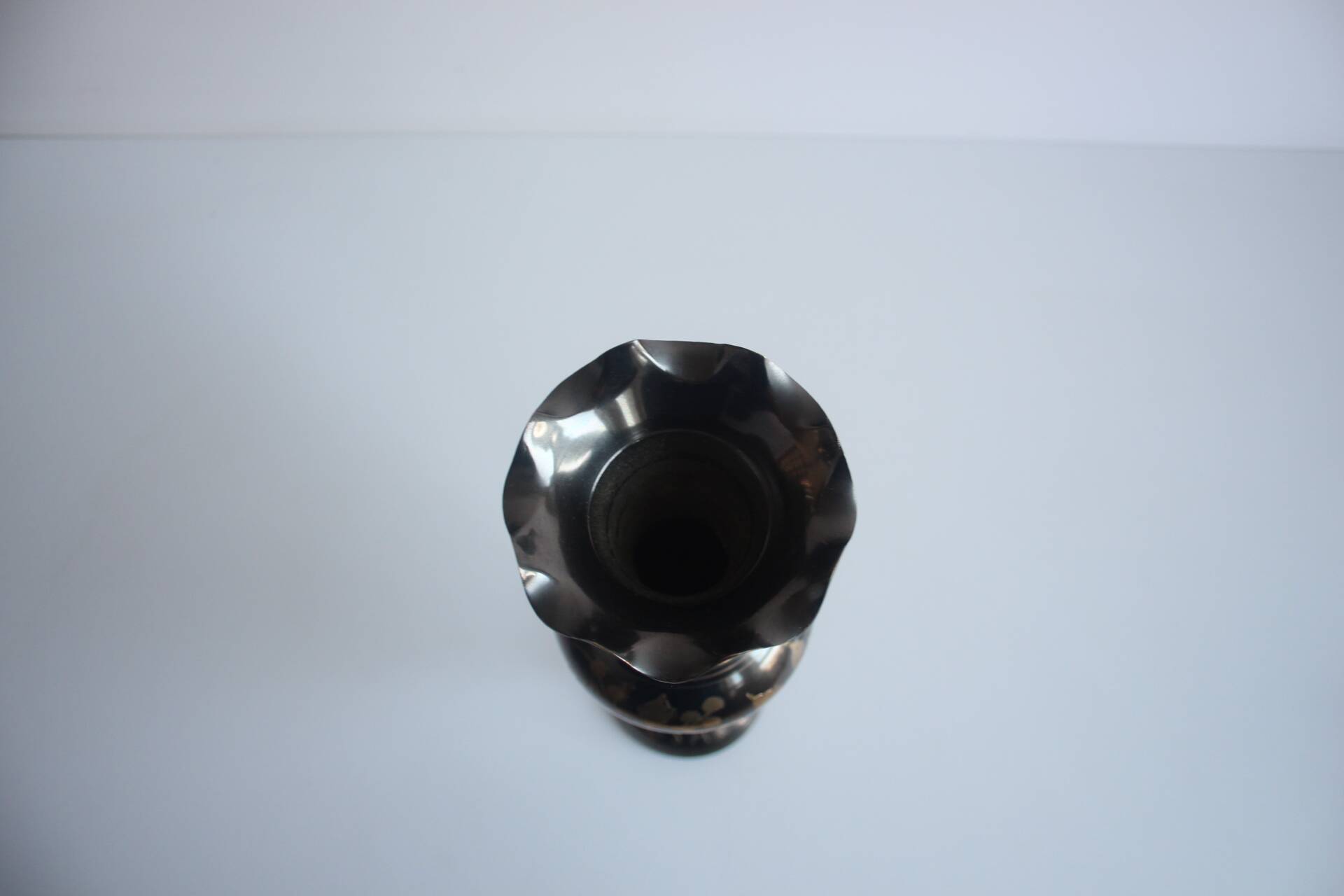 Vintage Metal, Brass Vase, India, handmade, 1960's.