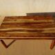Table en bois exotique, 6/8 personnes