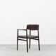 Brown leather executive chair by Arne Vodder, 1960