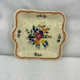 Plat ancien creux de forme carré avec anses made in france Longchamp