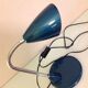 Desk lamp metal blue duck and chrome
