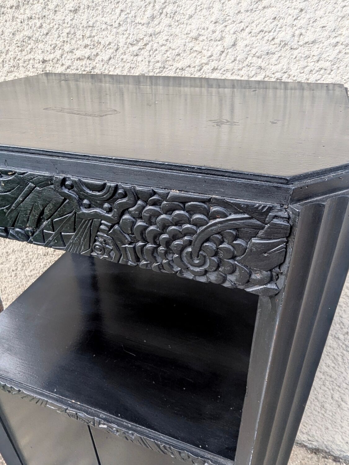 Art Deco Entrance Console Side Table Storage 20s 30s Patina