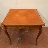 Table de bridge de style Louis XV en merisier XX siècle