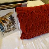 Honeycomb velvet cushion 36x40cm