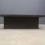 Brutalist stone coffee table, Made In belgium, 1960s