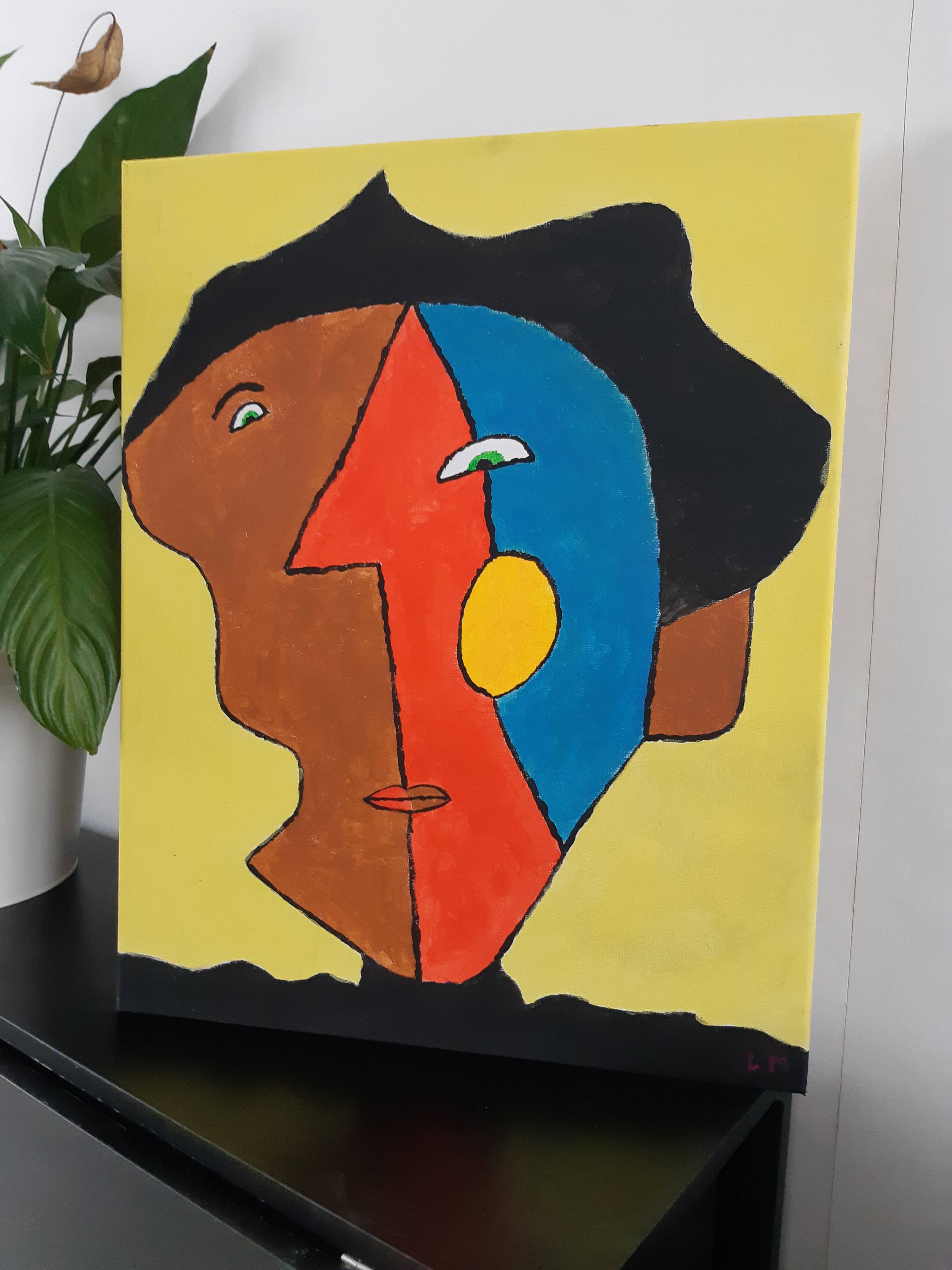 Abstract face painting