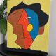 Abstract face painting