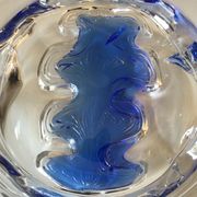 Coupe cristal Daum design annees 70