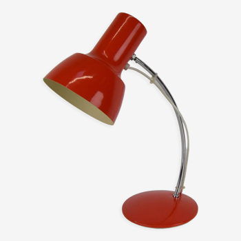 Lampe de table rouge Napako par Josef Hurka, années 1970.