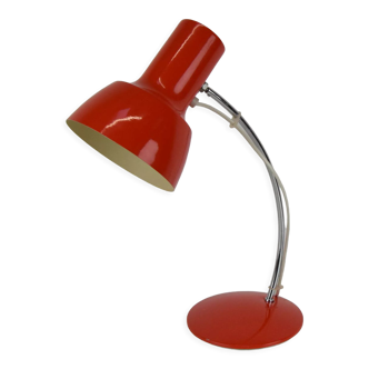Lampe de table rouge Napako par Josef Hurka, années 1970.