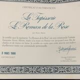 Tapestry "The Novel of the Rose"