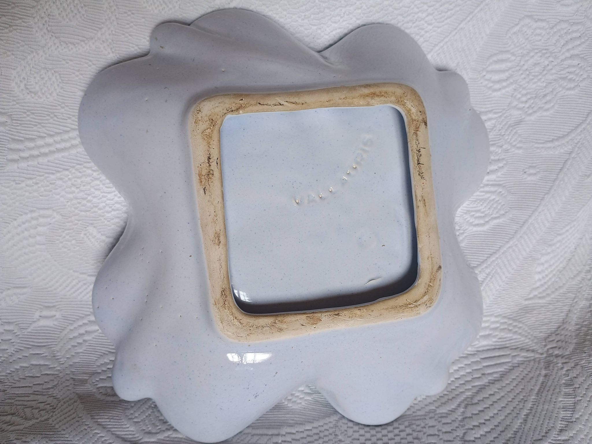 Vallauris - Stylised polychrome rooster cut - Stoneware - Quadrilobed dish