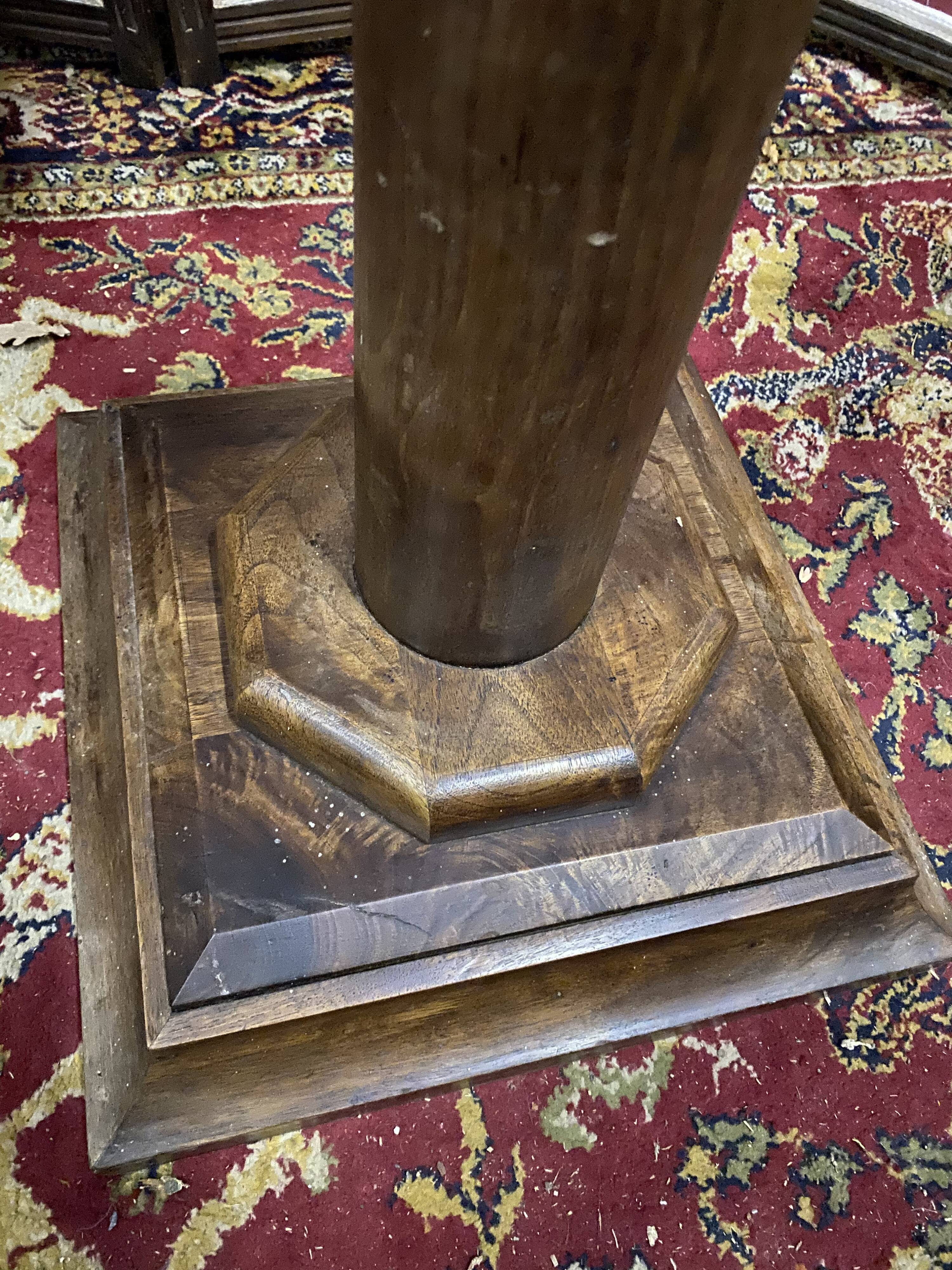 Solid wood pedestal column harness