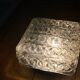 Square wall light, vintage ceiling light in transparent glass.