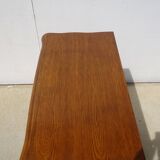 Oak TV unit with a rotating top