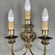 Pair of wall sconces in brass, 20th Century
