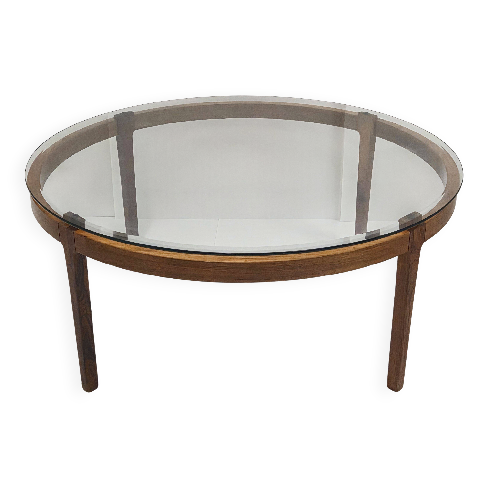Scandinavian coffee table, 110cm diameter, circa 1960