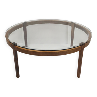 Scandinavian coffee table, 110cm diameter, circa 1960