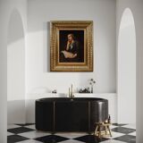 Great 19th century painting portrait of a lady