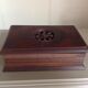 Old cigarette box in openwork varnished wood 30-40s