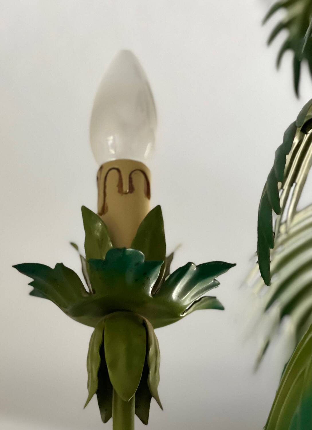 Tropical chandelier in sheet metal 1970.