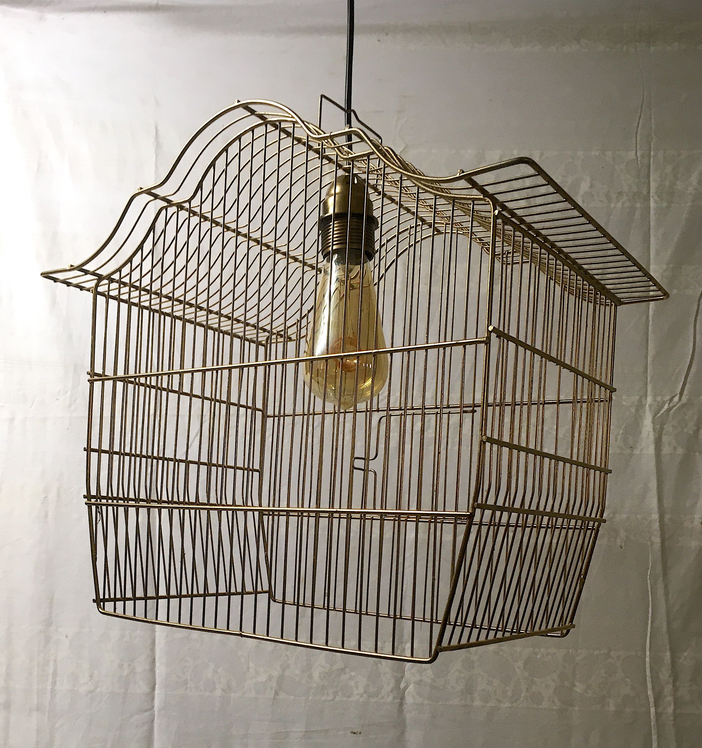 Golden birdcage suspension