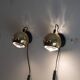 Vintage Scandinavian brass wall lamp 1970