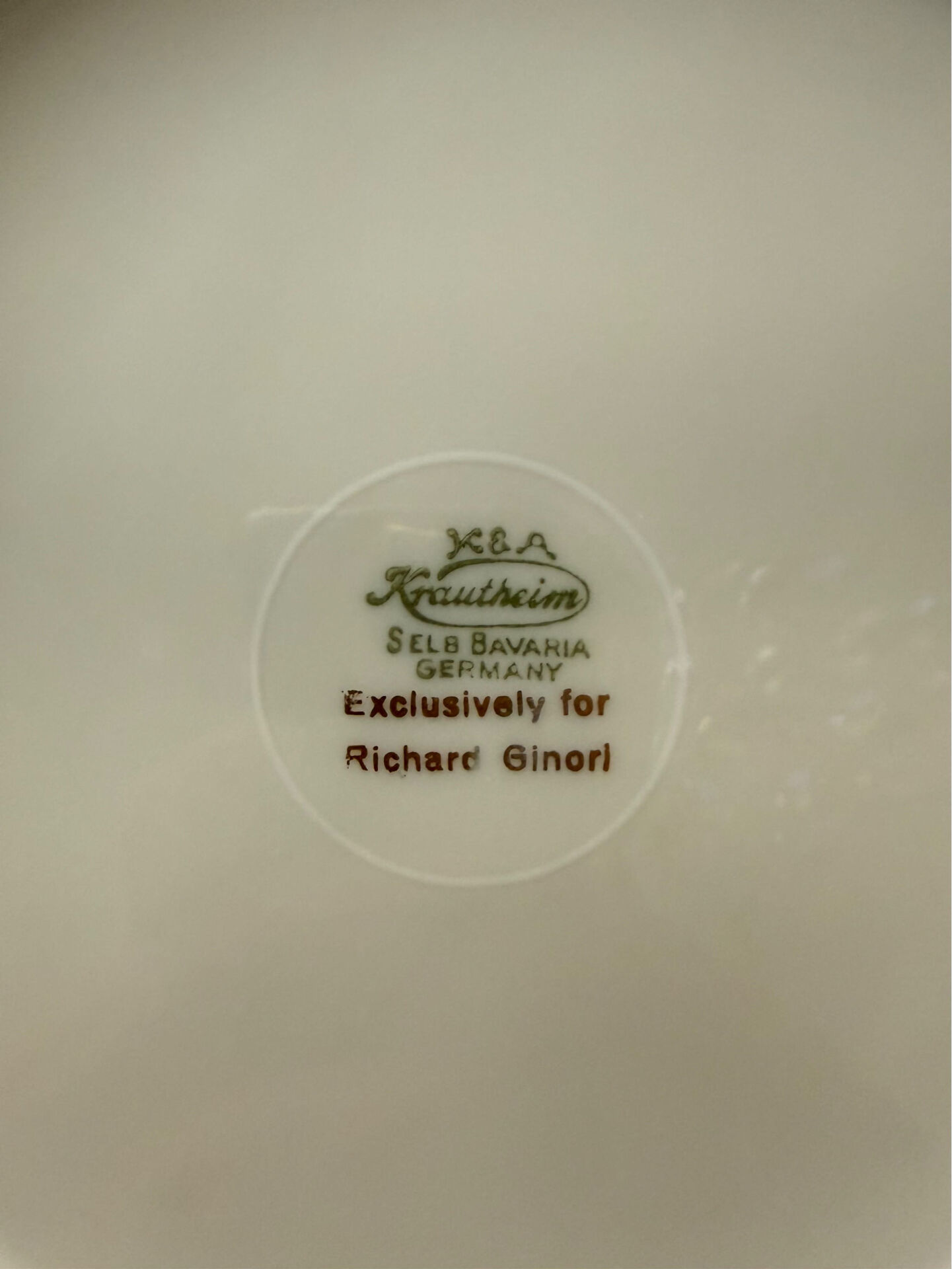 Set of 4 Krautheim for Richard Ginori Porcelain Dessert Plates
