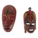 Set of decorative African Indonesian tribal masks Z015