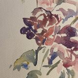 Still life, flower throw, signed and dated 92