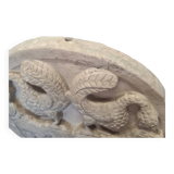 2 médaillons en plâtre d'œuvres du XIIe siècle, XXe siècle