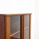 Bibliothèque vitrée scandinave en bois, années 1960
