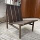 Modernist oak armchair
