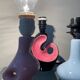 Trio of vintage ceramic lamp bases